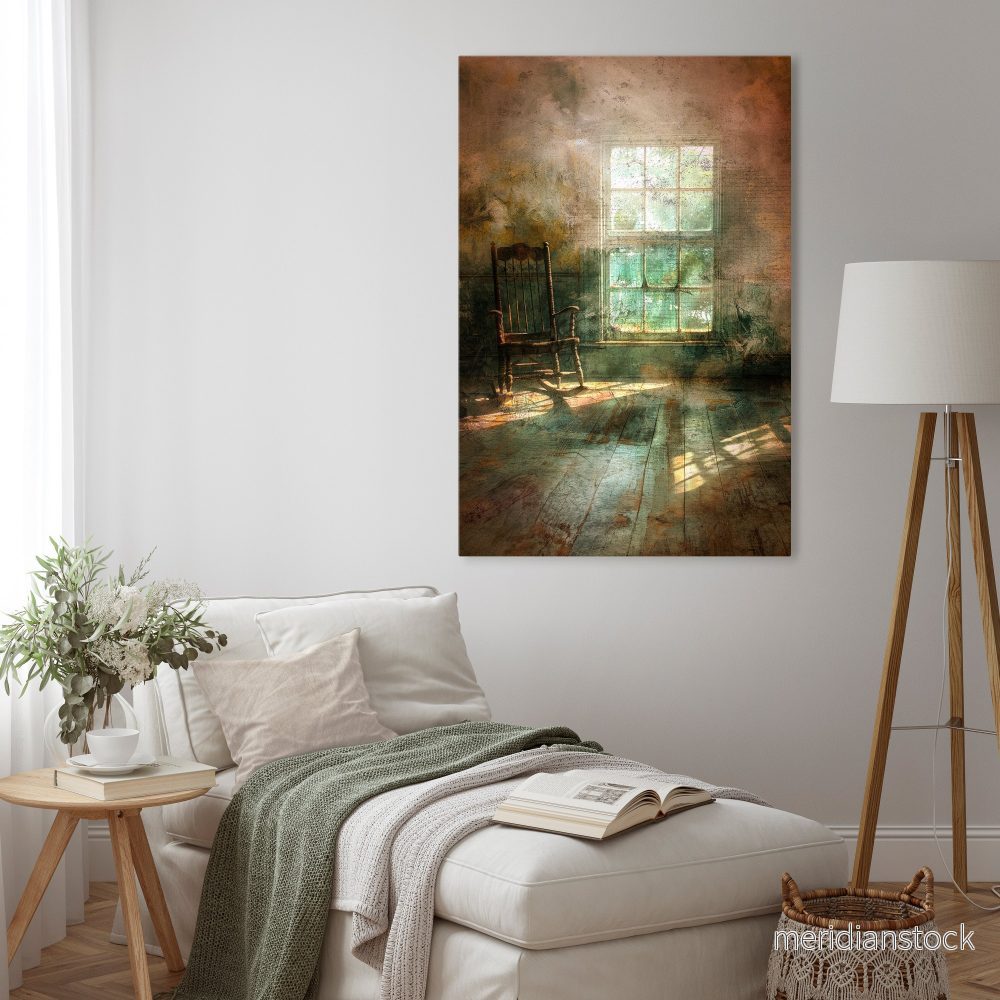 SUNLIT STILLNESS Vertical Canvas Print - Bild 2