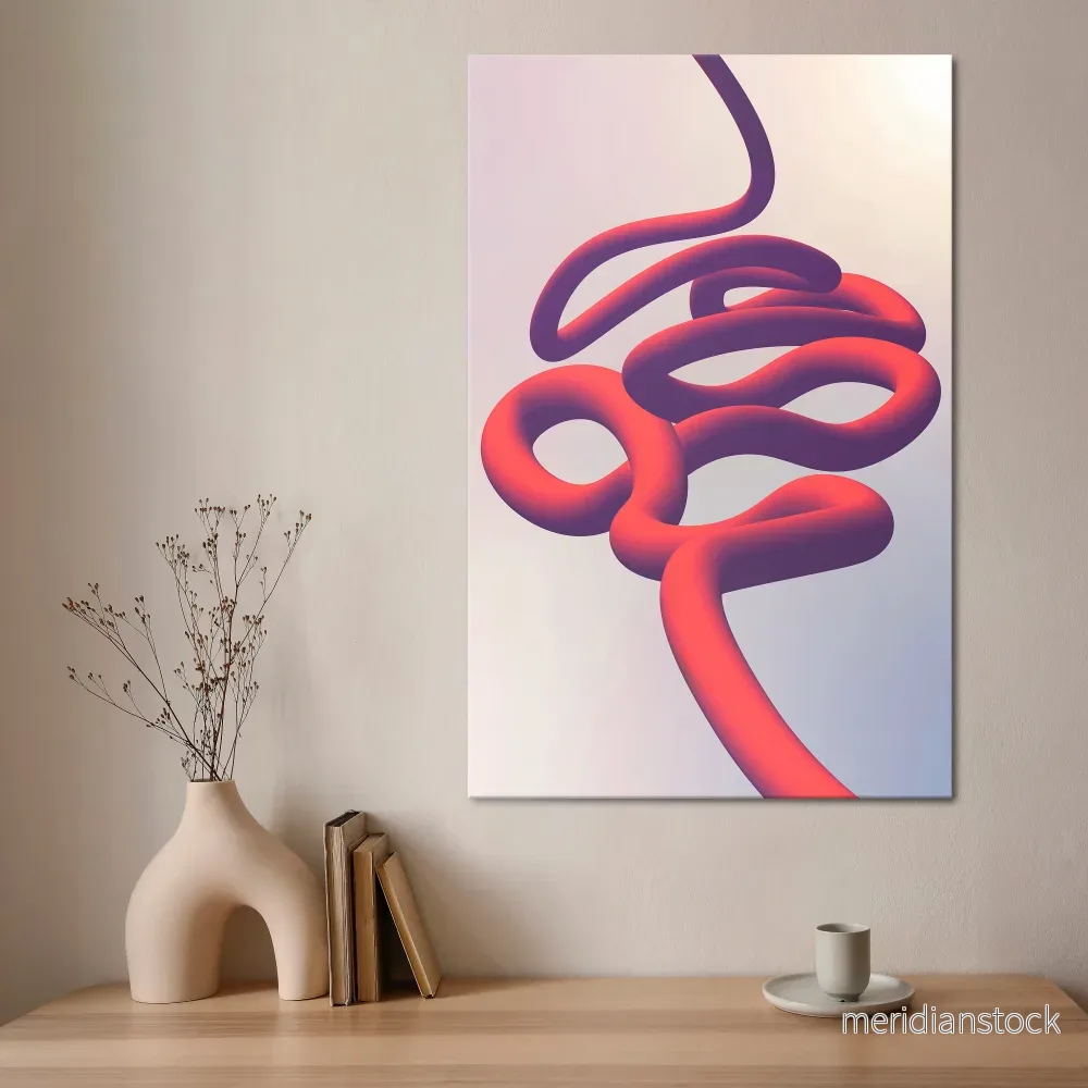 INFINITY WIRE Vertical Canvas Print - Bild 2