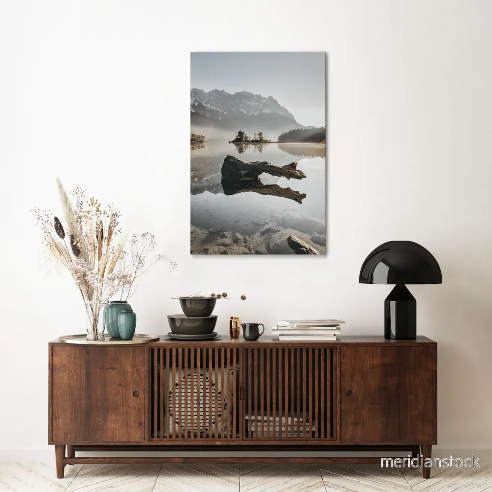 SILENT WATERSCAPE Vertical Canvas Print