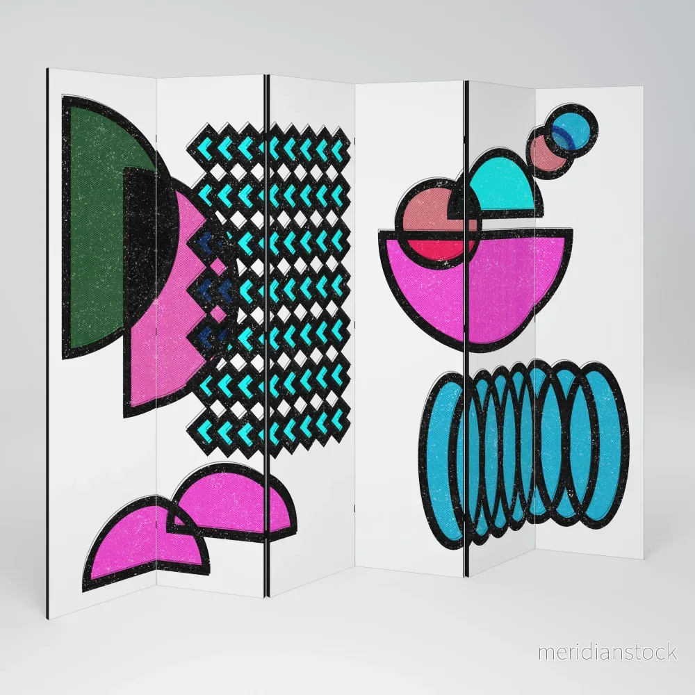 GEOMETRIC RHAPSODY Rumsavdelare 6 paneler