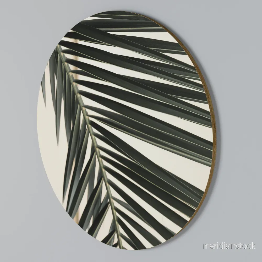 PALM SYMPHONY Rund väggdekor