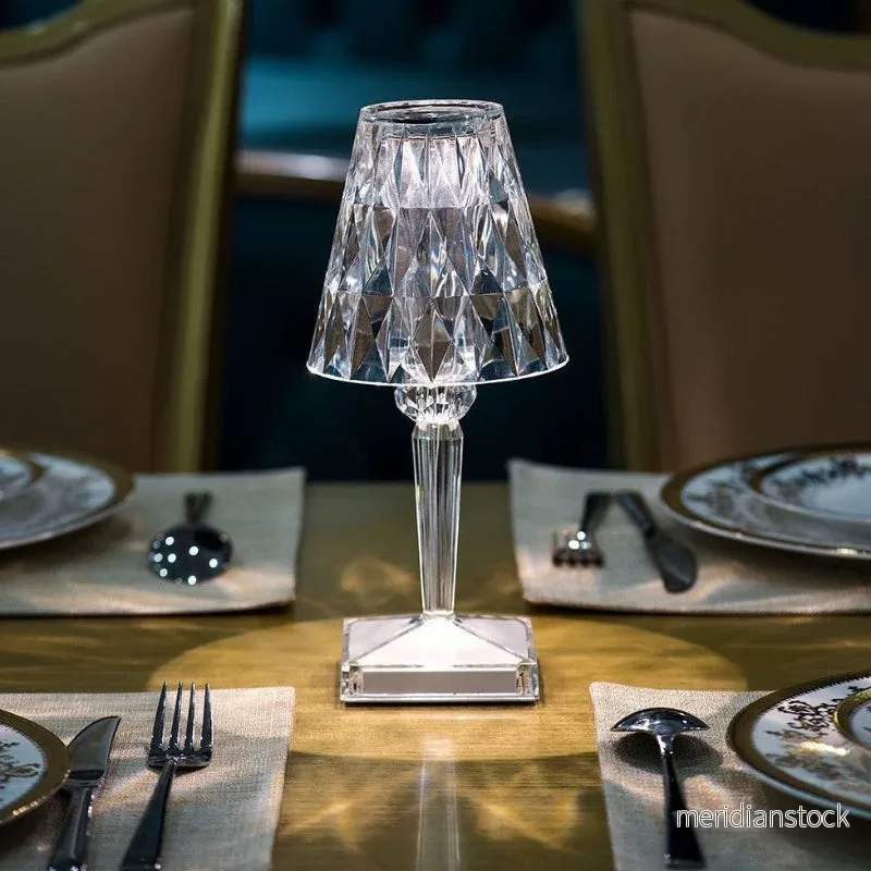 Kristallbordslampa med touch-kontroll - LumeCrystal - Bild 3
