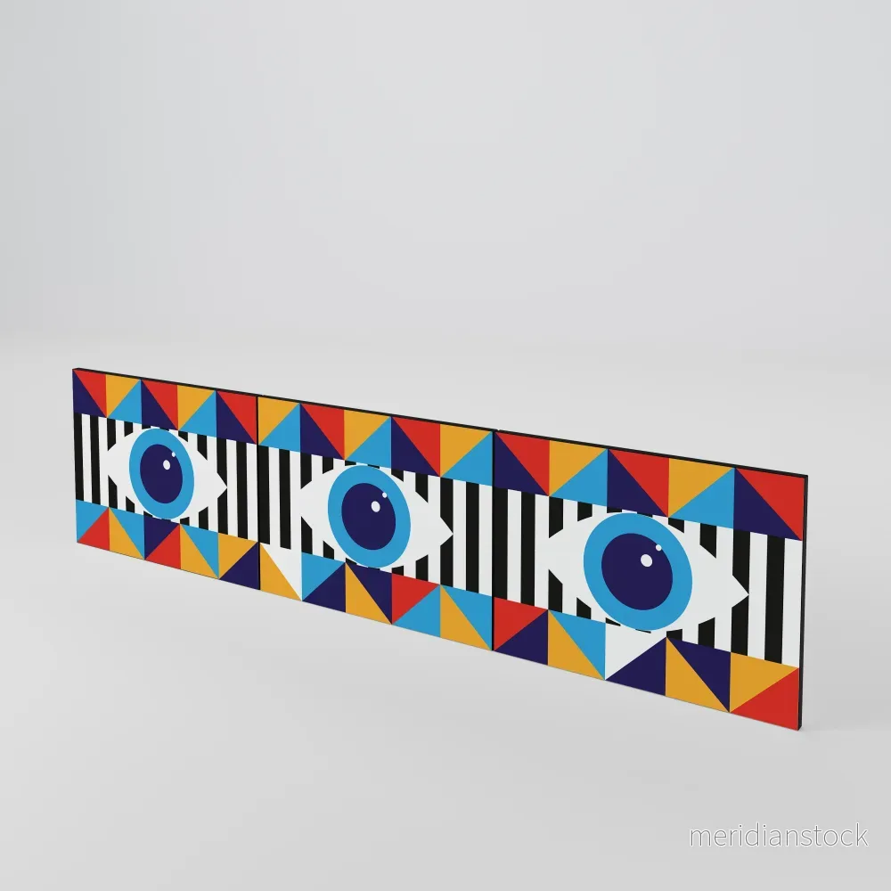 ABSTRACTION AND GEOMETRY Luckset med 3 dörrar till TV-bänk - Bild 2