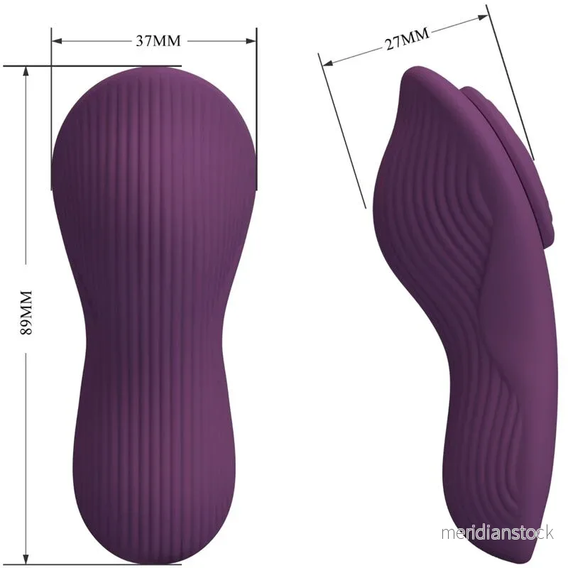 PRETTY LOVE - MANE LAY ON CLITORIS MASSAGER 10 VIBRATIONS REMOTE CONTROL PURPLE - Bild 2