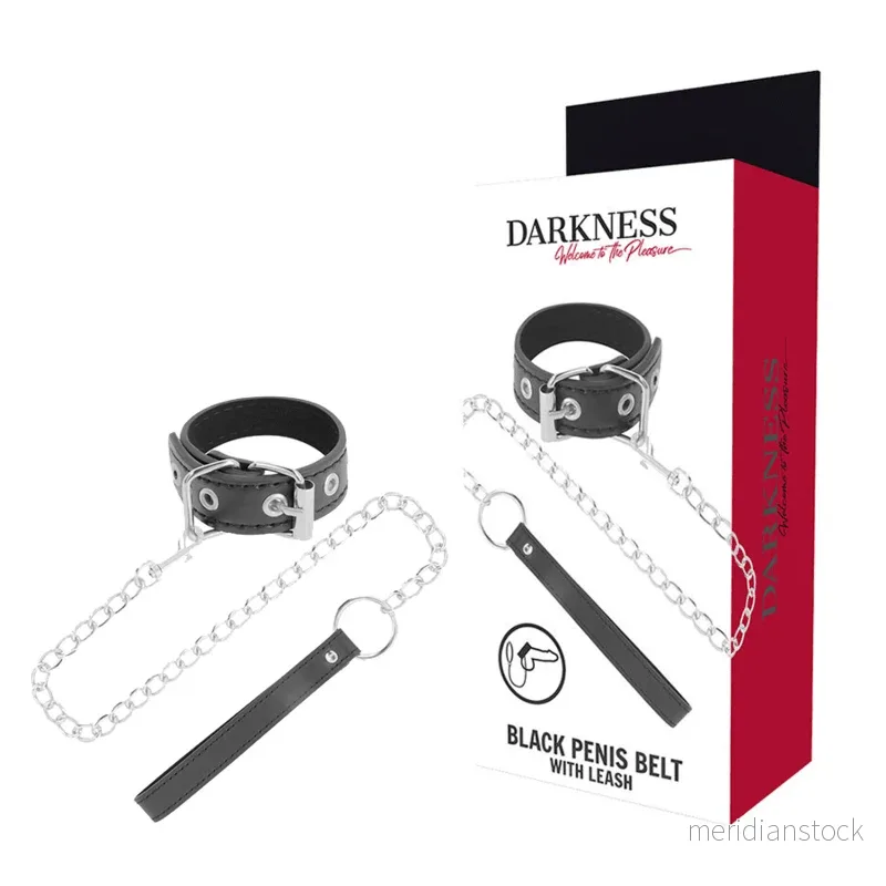 DARKNESS - PENIS RING WITH STRAP - Bild 3