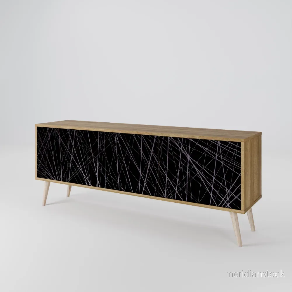 SHIMMER SPIDERGRAM TV-bänk med 3 dörrar SHIMMER SPIDERGRAM TV-bänk med 3 dörrar