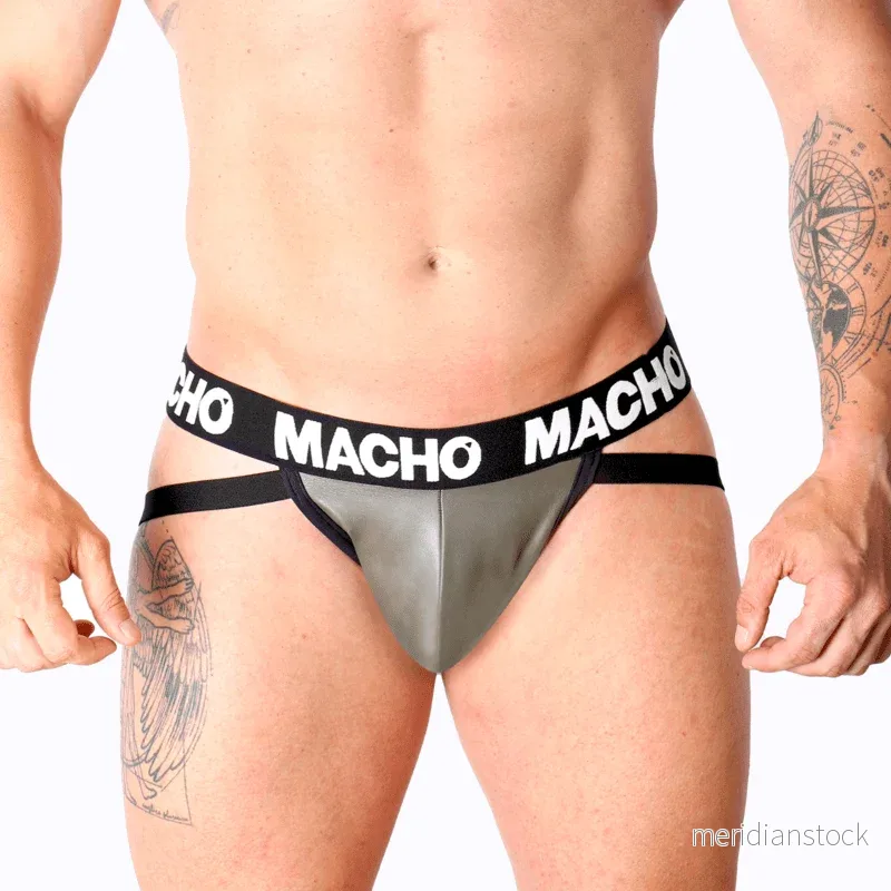 MACHO - MX27GR JOCK LEATHER GRAY BEIGE S - Bild 2