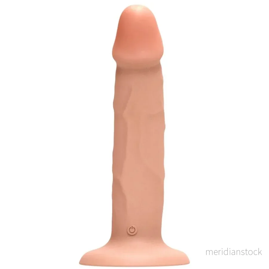 GET REAL - REALISTIC SILICONE VIBRATING DILDO CLEAR 19.5 CM