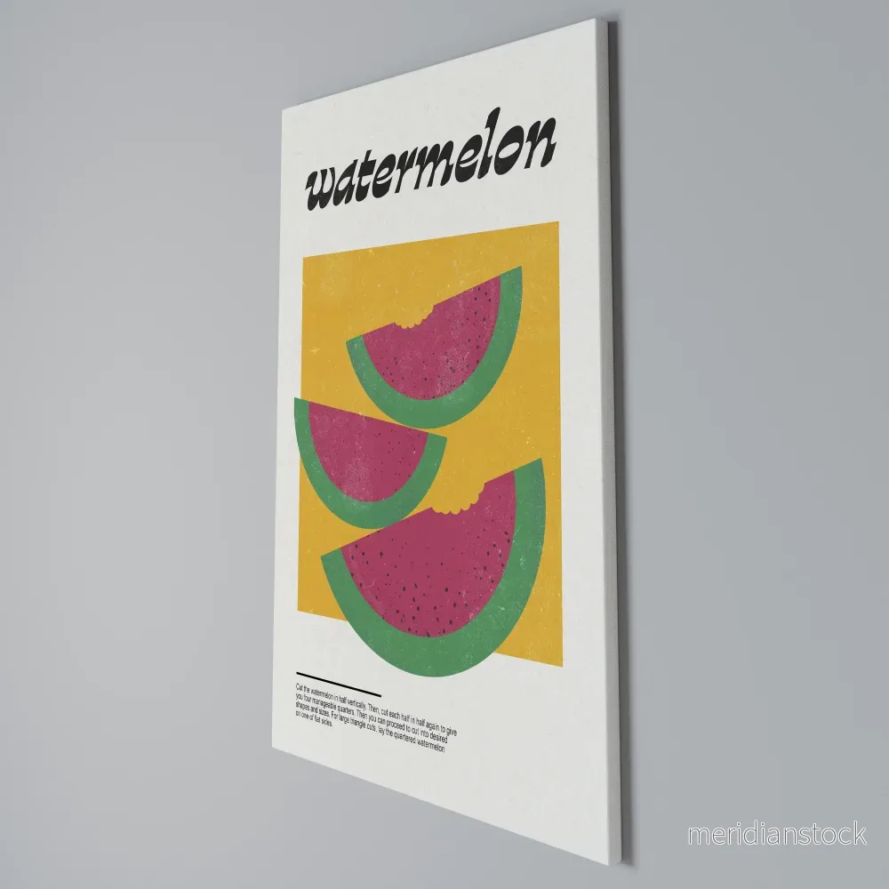 WATERMELON WHIMSY Vertical Canvas Print - Bild 3