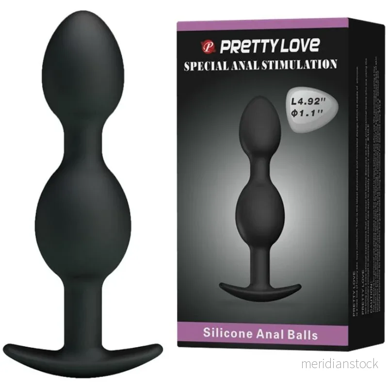PRETTY LOVE - SILICONE ANAL BALLS 12.5 CM BLACK - Bild 2