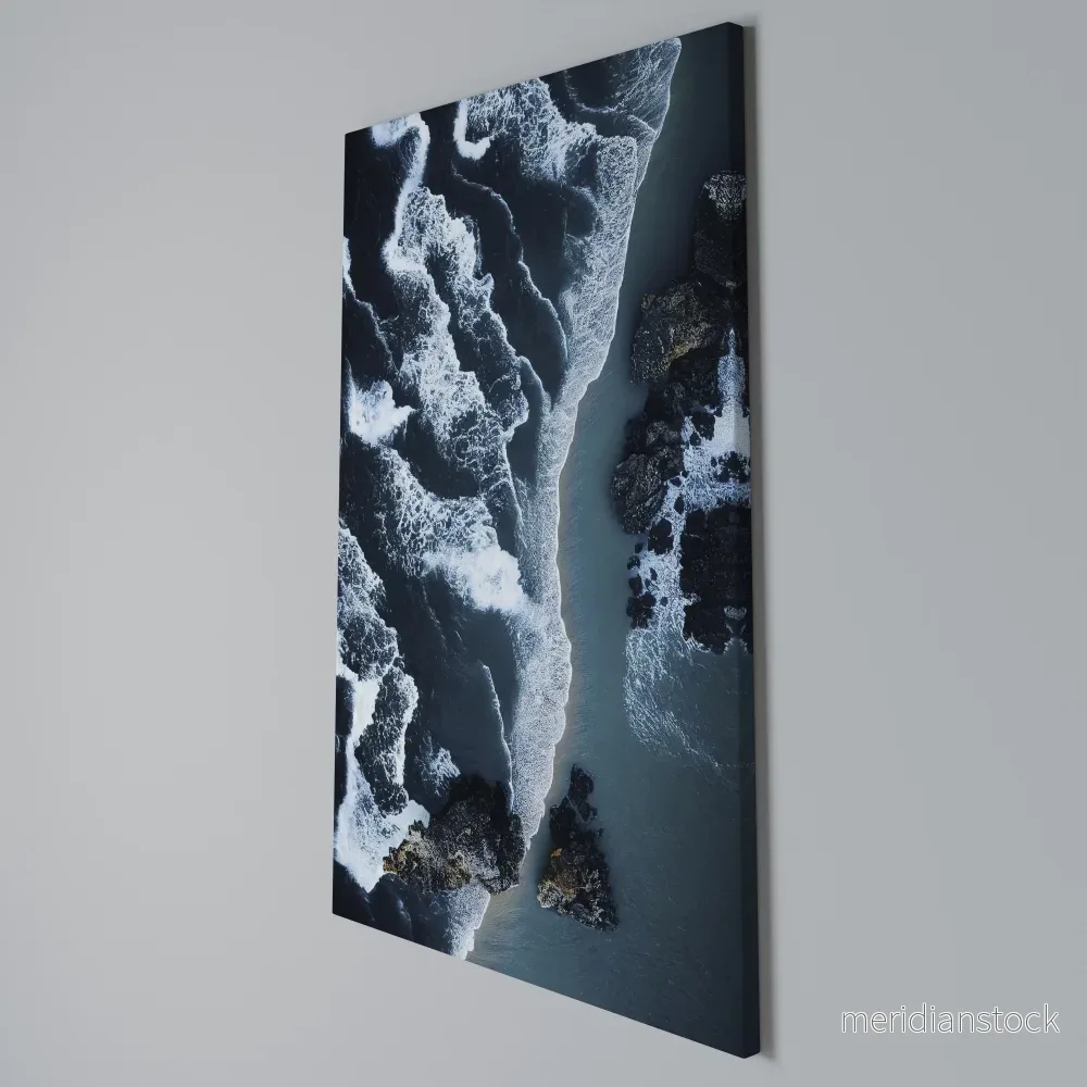 COSMIC COASTLINE Vertical Canvas Print - Bild 3