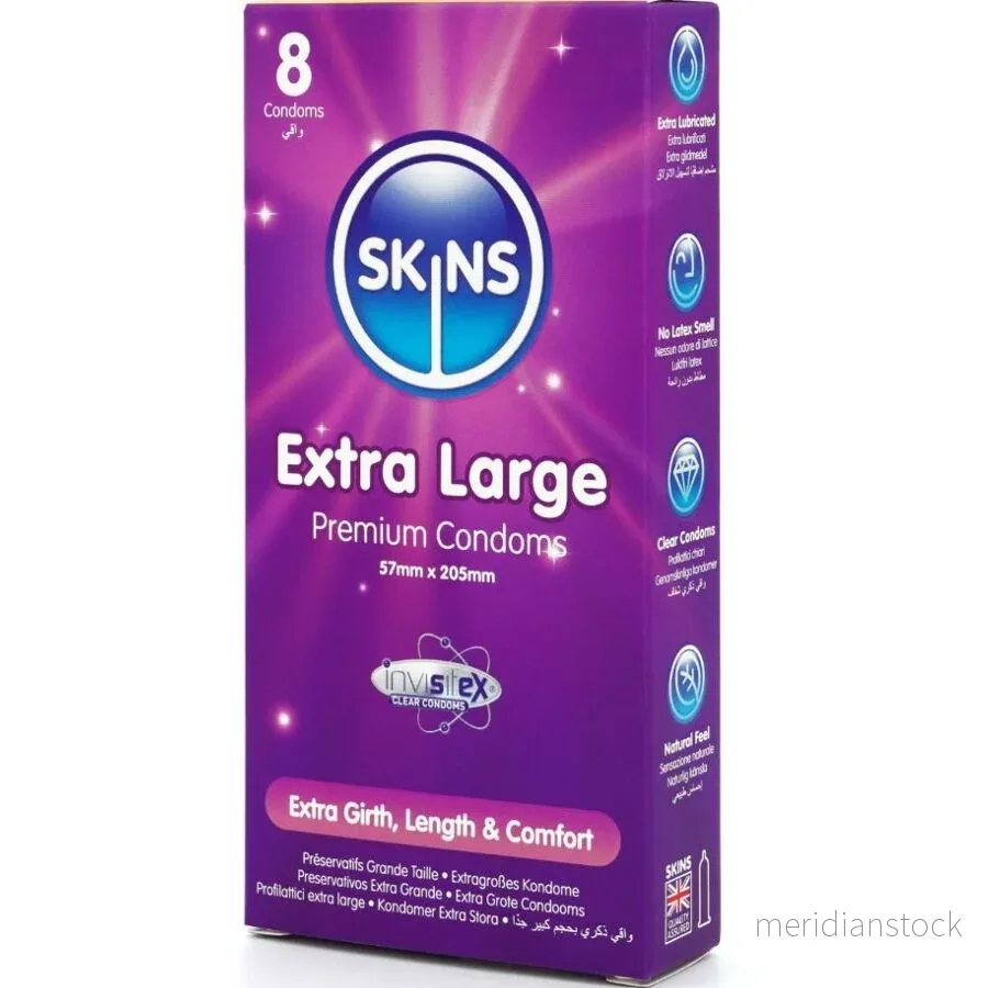 SKINS - EXTRA LARGE PREMIUM CONDOMS PACK 8 - Bild 2