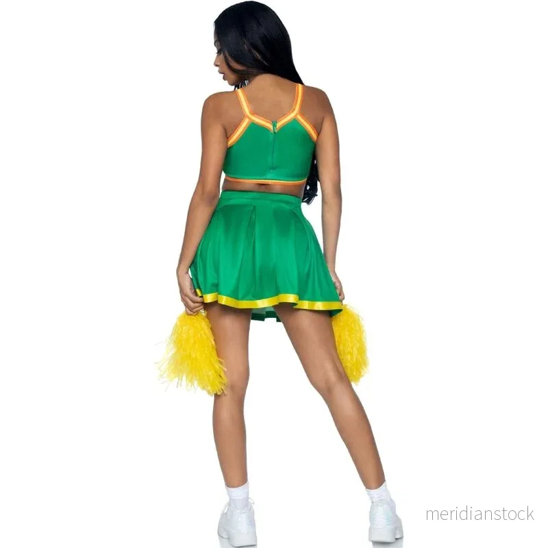 LEG AVENUE - COSTUME CHEERLEADER GREEN S/M - Bild 2