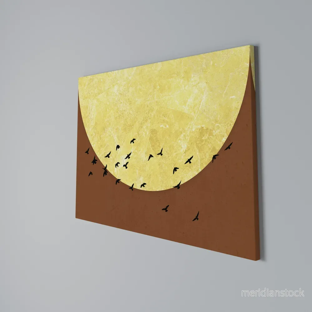 MOONLIT MIGRATION Horizontal Canvas Print - Bild 3