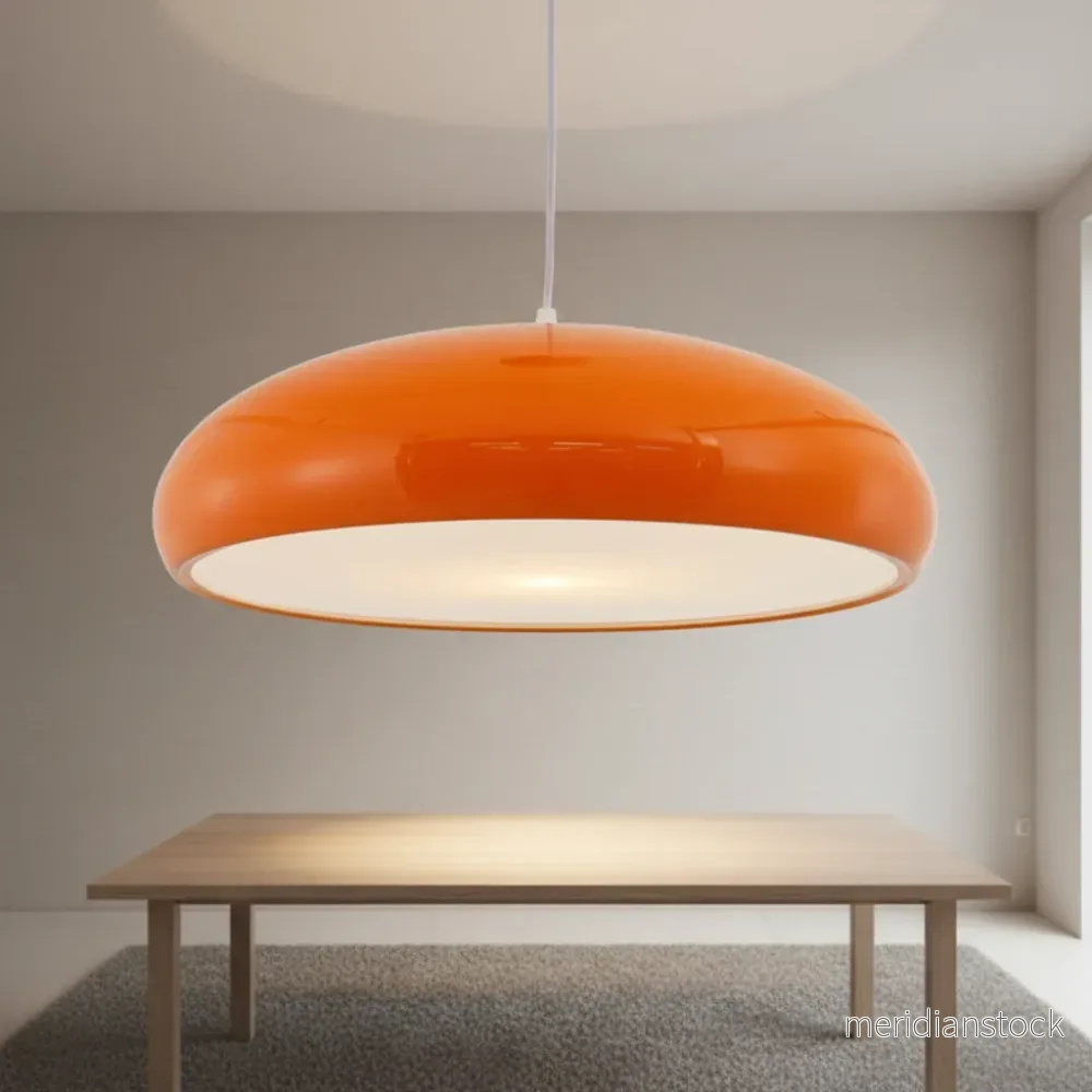 Modern rund pendellampa i metall – Glowline Modern rund pendellampa i metall – Glowline