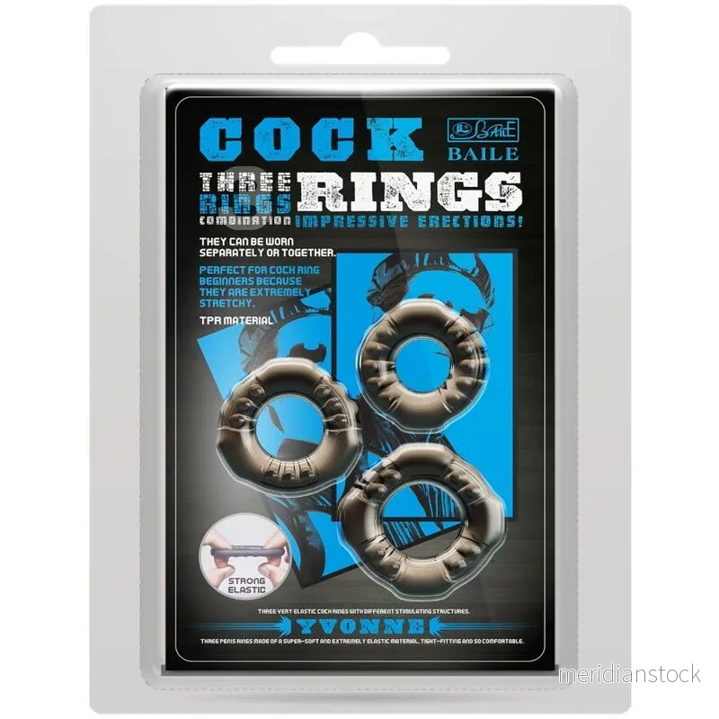 BAILE - COCK RINGS YVONNE SET 3 PENIS RINGS - Bild 2