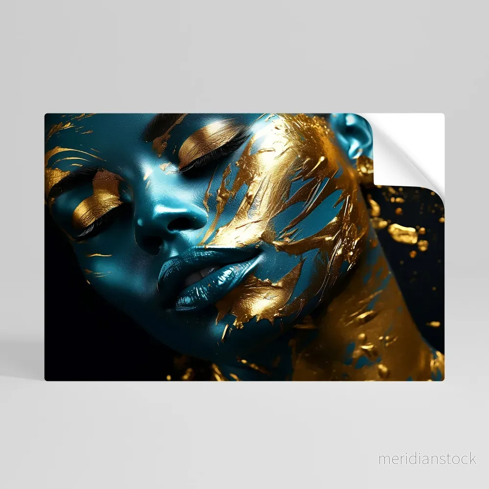 GOLDEN SERENITY Självhäftande Horisontell Poster - Bild 2