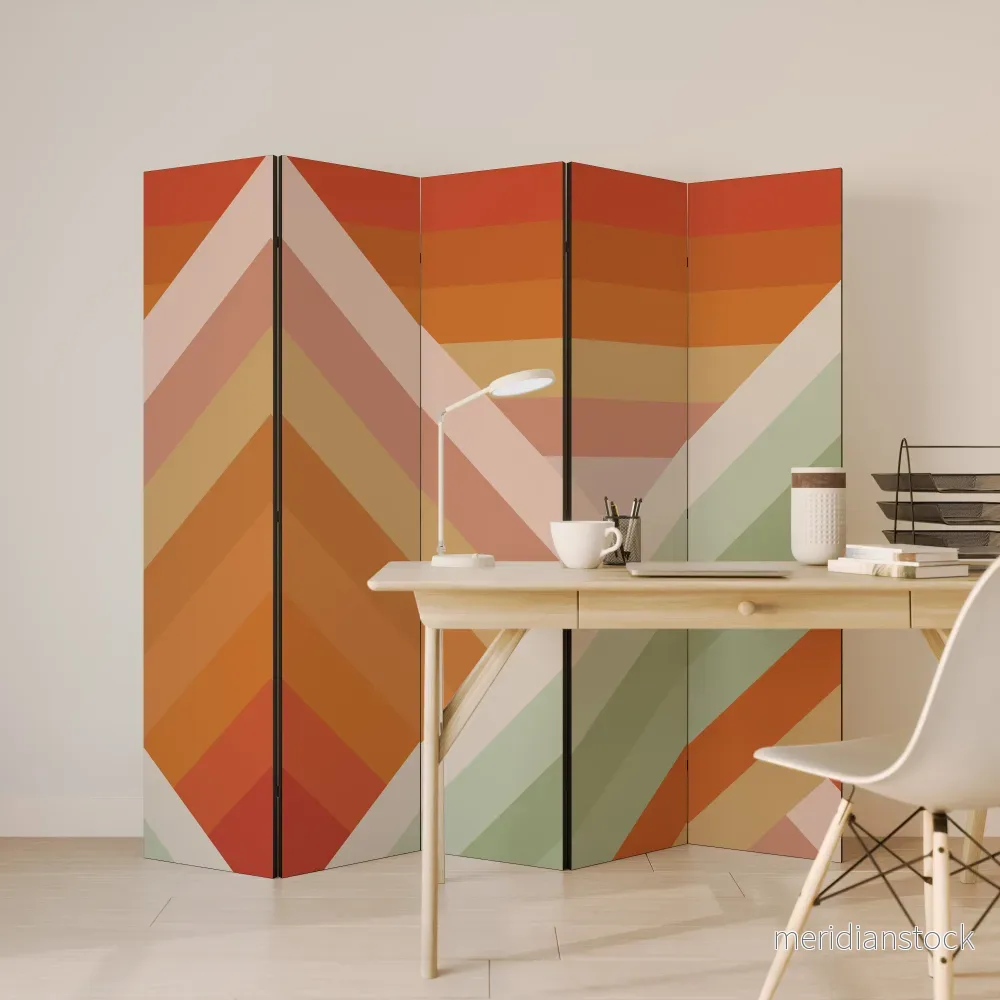 GRADIENT PICKS Dekorativ rumsavdelare – 5 paneler - Bild 3