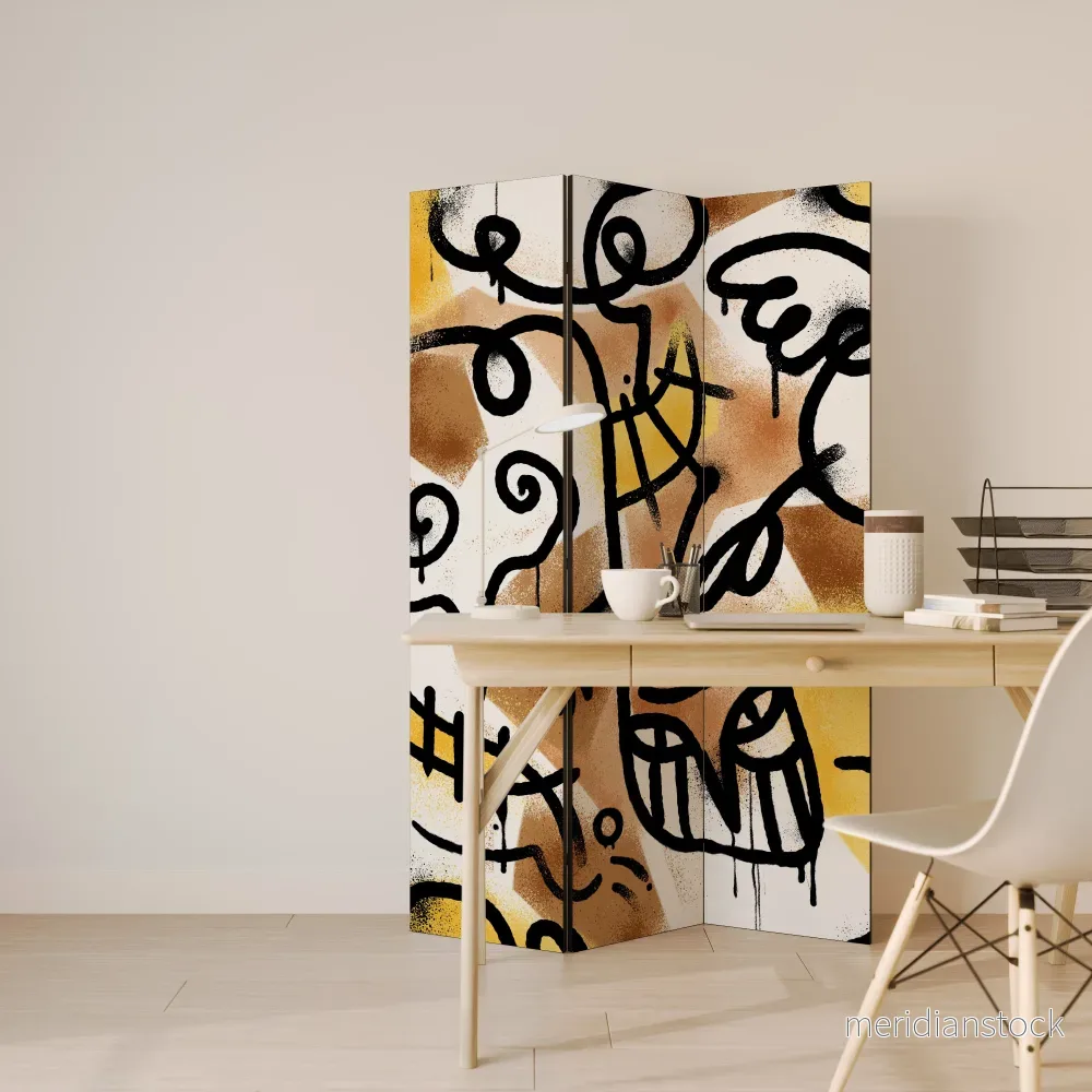 URBAN CANVAS Dekorativ rumsavdelare – 3 paneler - Bild 3