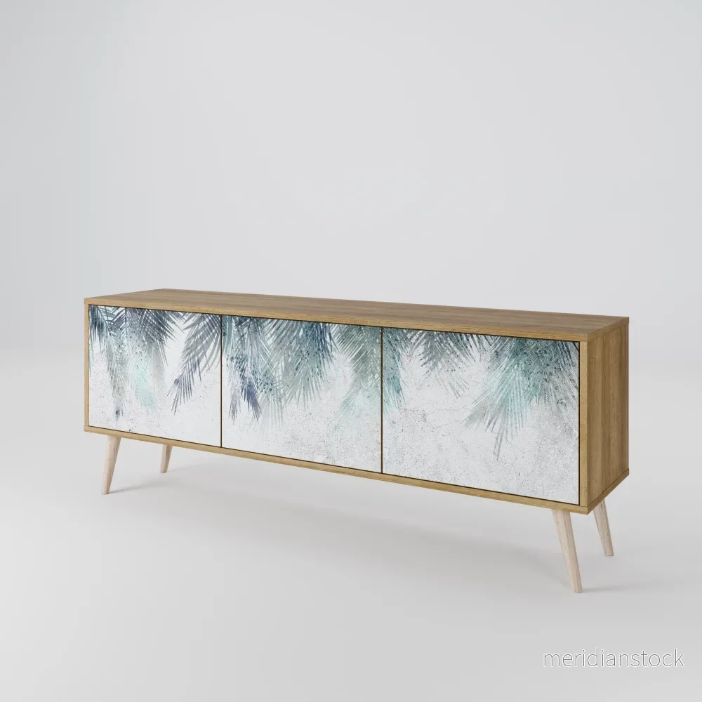 PALM VEIL TV-bänk med 3 dörrar