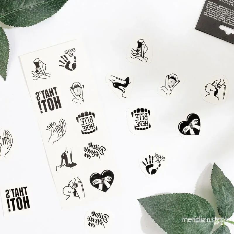 SECRET PLAY - SET OF 10 TEMPORARY TATTOOS KINKY COLLECTION - Bild 2