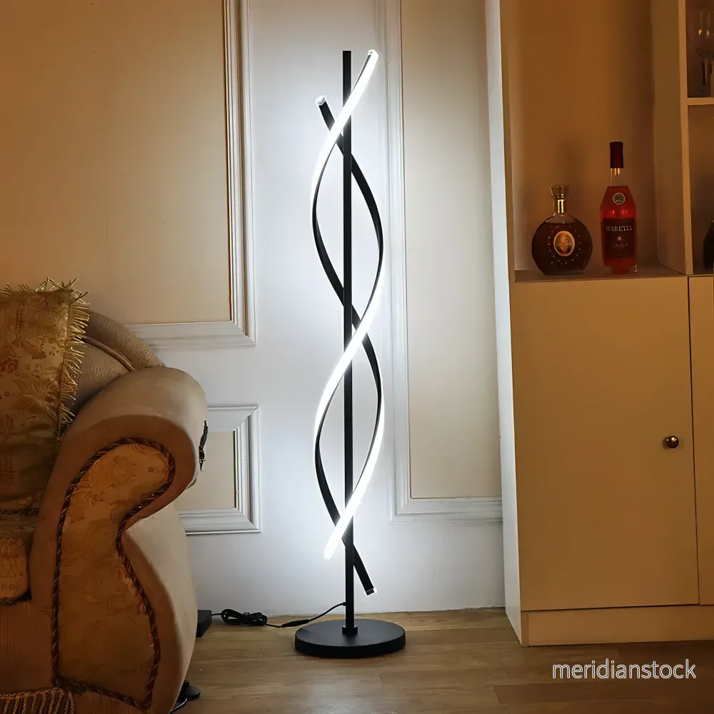 Golvlampa LED spiral – modern skulptural design Golvlampa LED spiral – modern skulptural design
