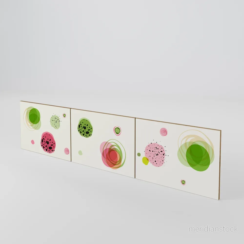COLORFUL COSMOS Luckset med 3 dörrar till TV-bänk COLORFUL COSMOS Luckset med 3 dörrar till TV-bänk