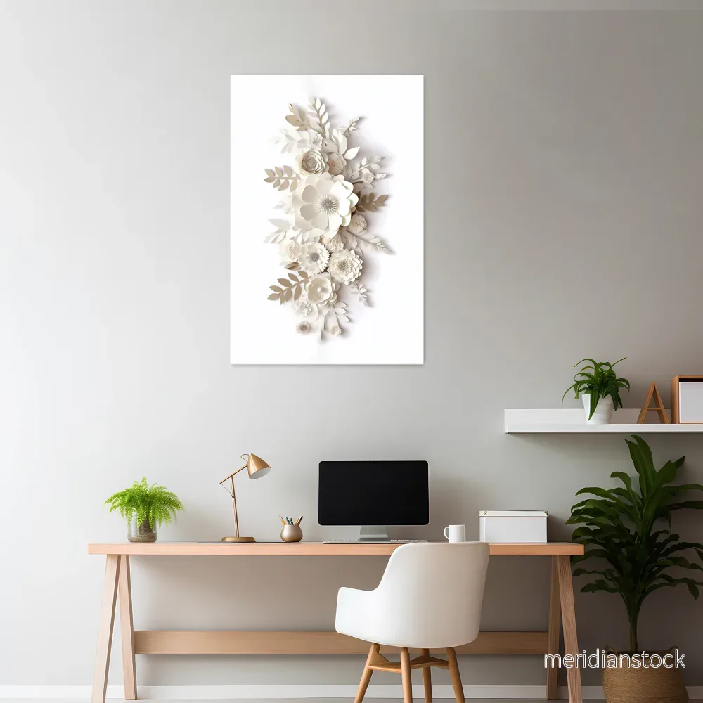 BLUSHING BOUQUET Vertical Canvas Print BLUSHING BOUQUET Vertical Canvas Print