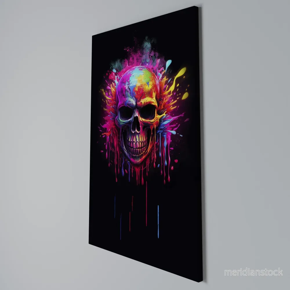 SKULL QUEST Vertical Canvas Print - Bild 3